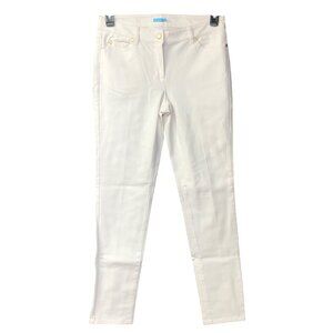 J‎ McLaughlin Stretch Slim Leg white denim Jeans 8